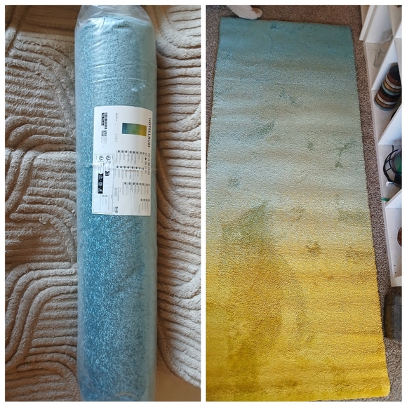 NEW  IKEA HOTELLRUM Beautiful 6'7 x 2'7 Area Rug  only opened for pictures. The - Picture 9 of 16